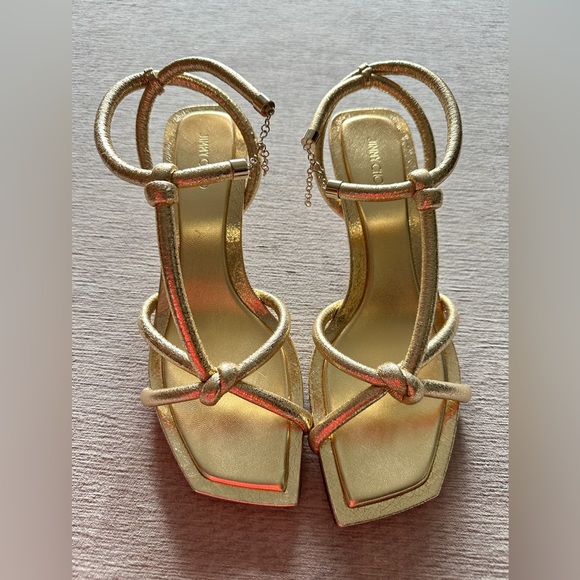 Jimmy CHOO gold sandals - Picture 2 of 4